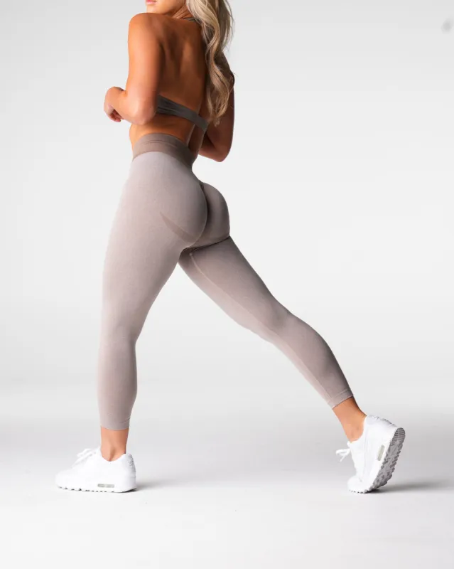 Taupe Knockout Seamless Leggings sold by NVGTN