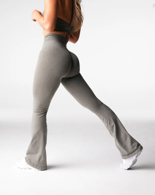 Khaki Green Iconic Seamless Flare Leggings sold by NVGTN