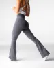 Black Speckled Iconic Seamless Flare Leggings sold by NVGTN