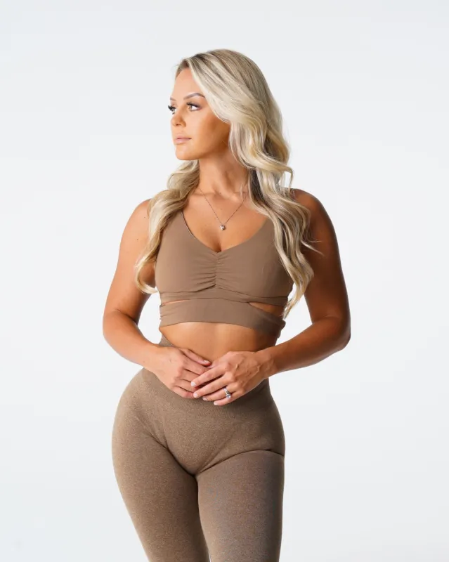 Mocha Revolve Bra sold by NVGTN