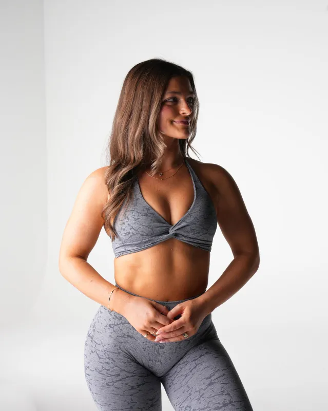 Grey Breakthrough Stunner Seamless Halter Bra sold by NVGTN