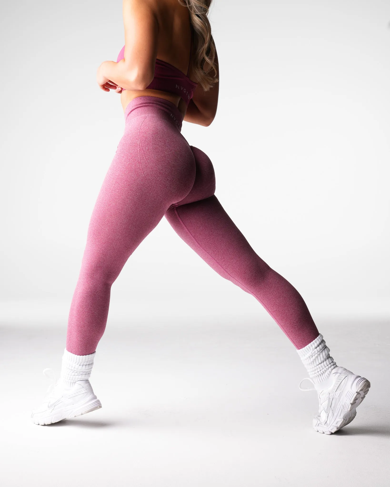 Maroon Lift Seamless Leggings sold by NVGTN product image thumbnail 3