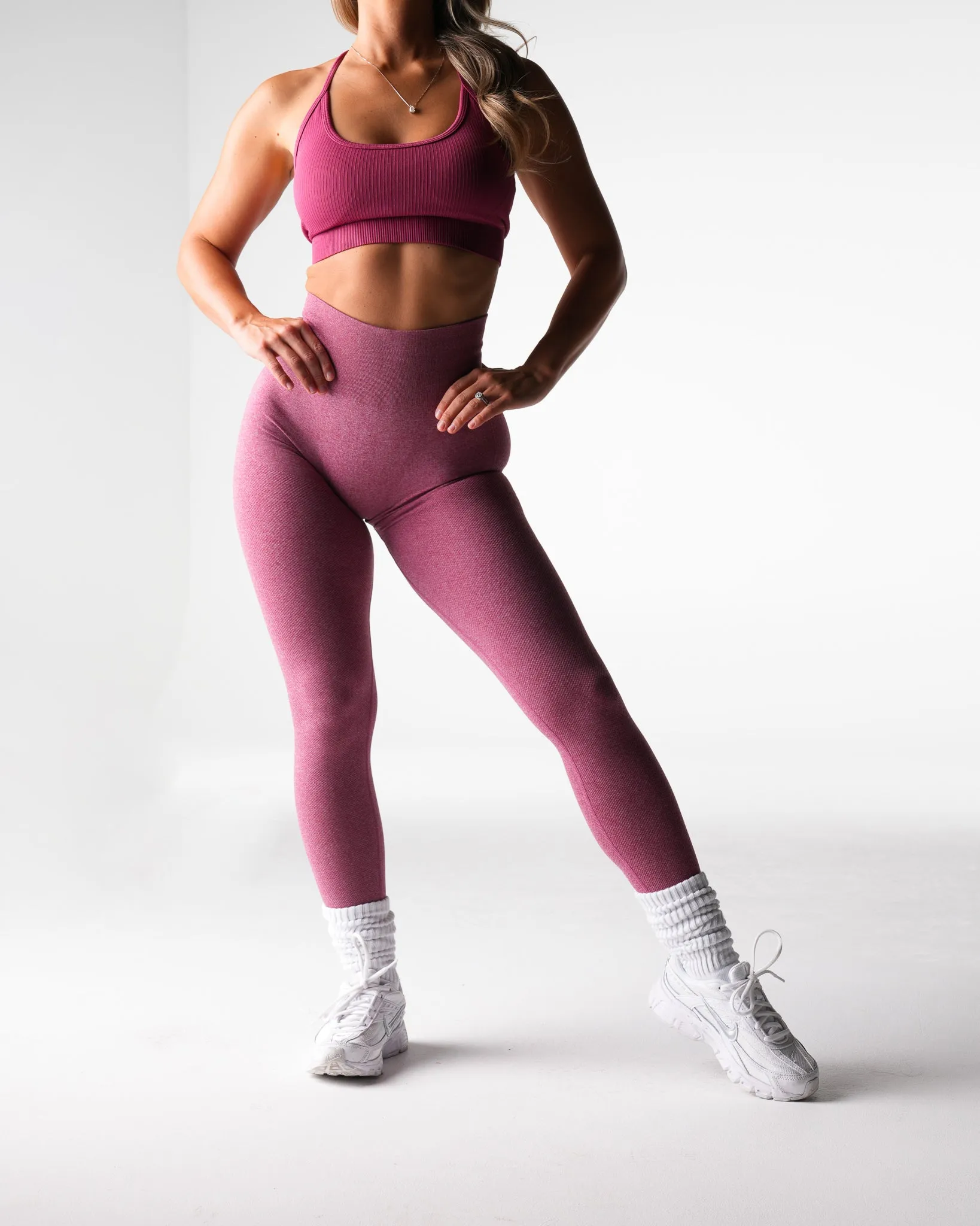Maroon Lift Seamless Leggings sold by NVGTN product image thumbnail 4
