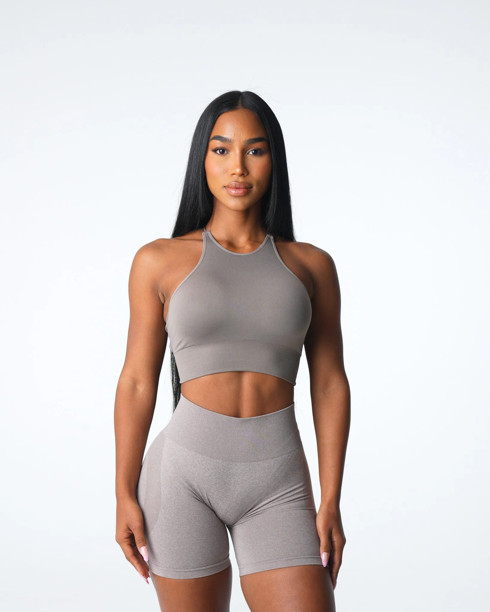 Taupe Embrace Seamless Bra sold by NVGTN