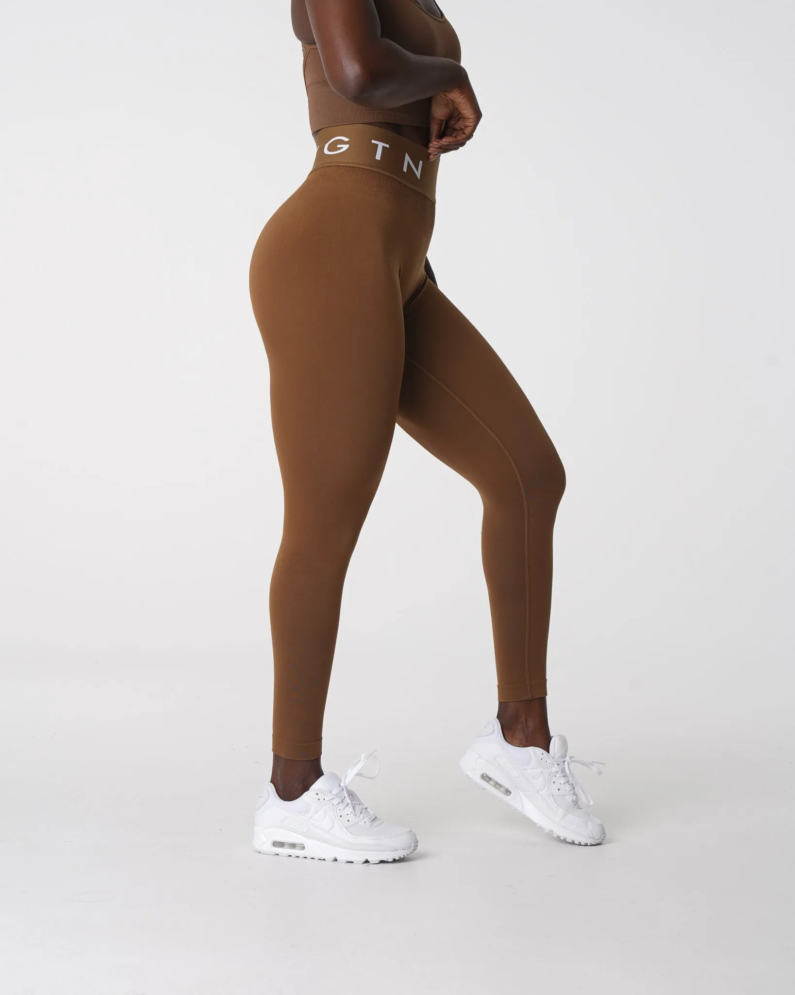 Mocha Sport Seamless Leggings sold by NVGTN product image thumbnail 4