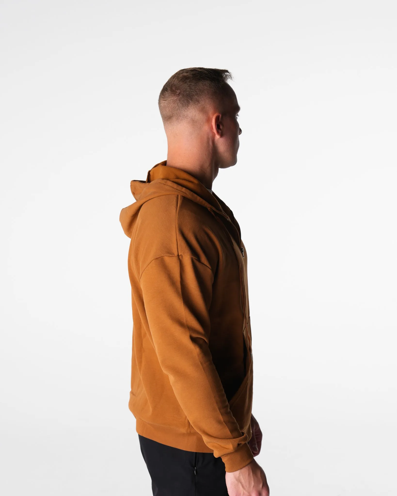 Copper Brown Elite Full Zip Hoodie sold by NVGTN product image thumbnail 3