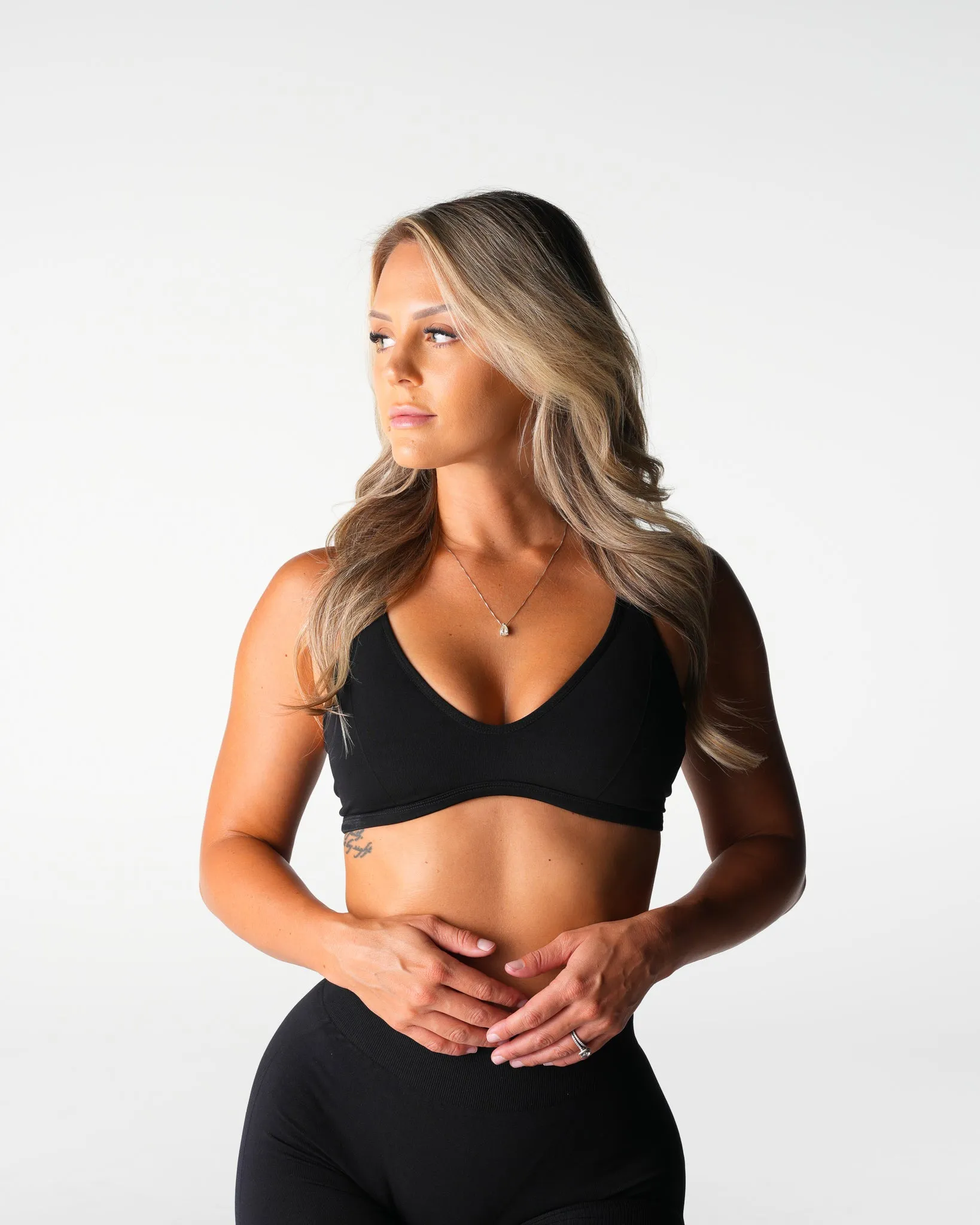 Black Edge Seamless Bra sold by NVGTN