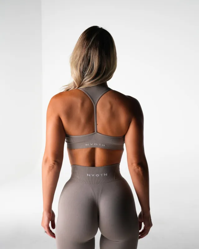 Taupe Core Seamless Bra sold by NVGTN