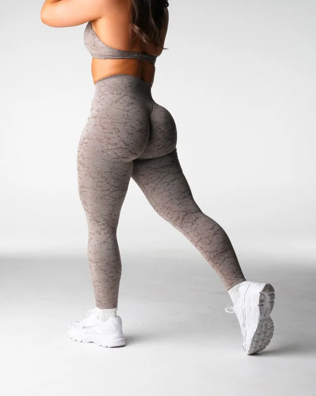 Taupe Breakthrough Seamless Leggings sold by NVGTN