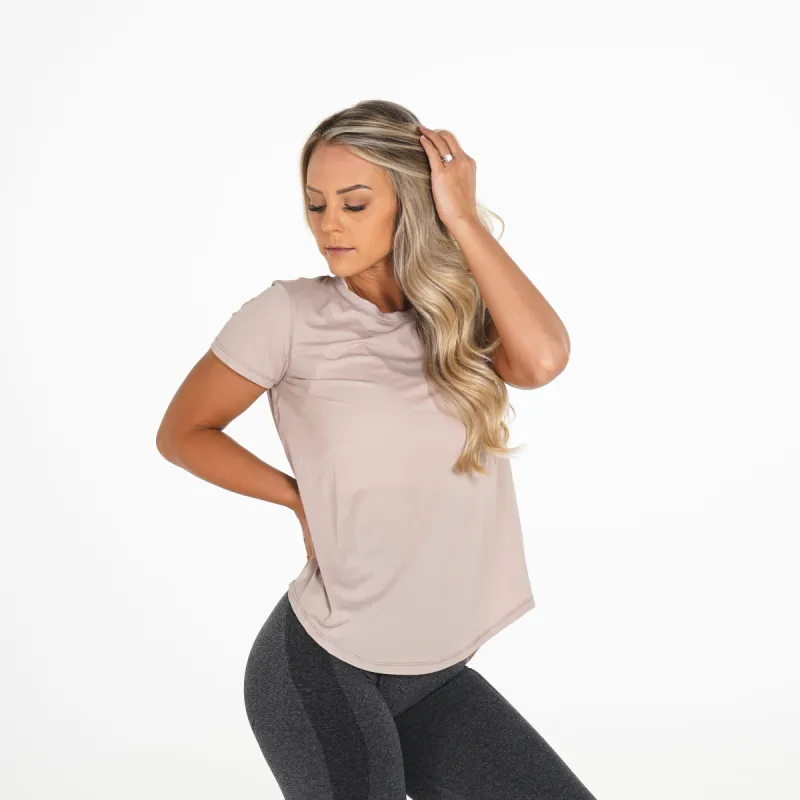 Beige Lavish Tee sold by NVGTN