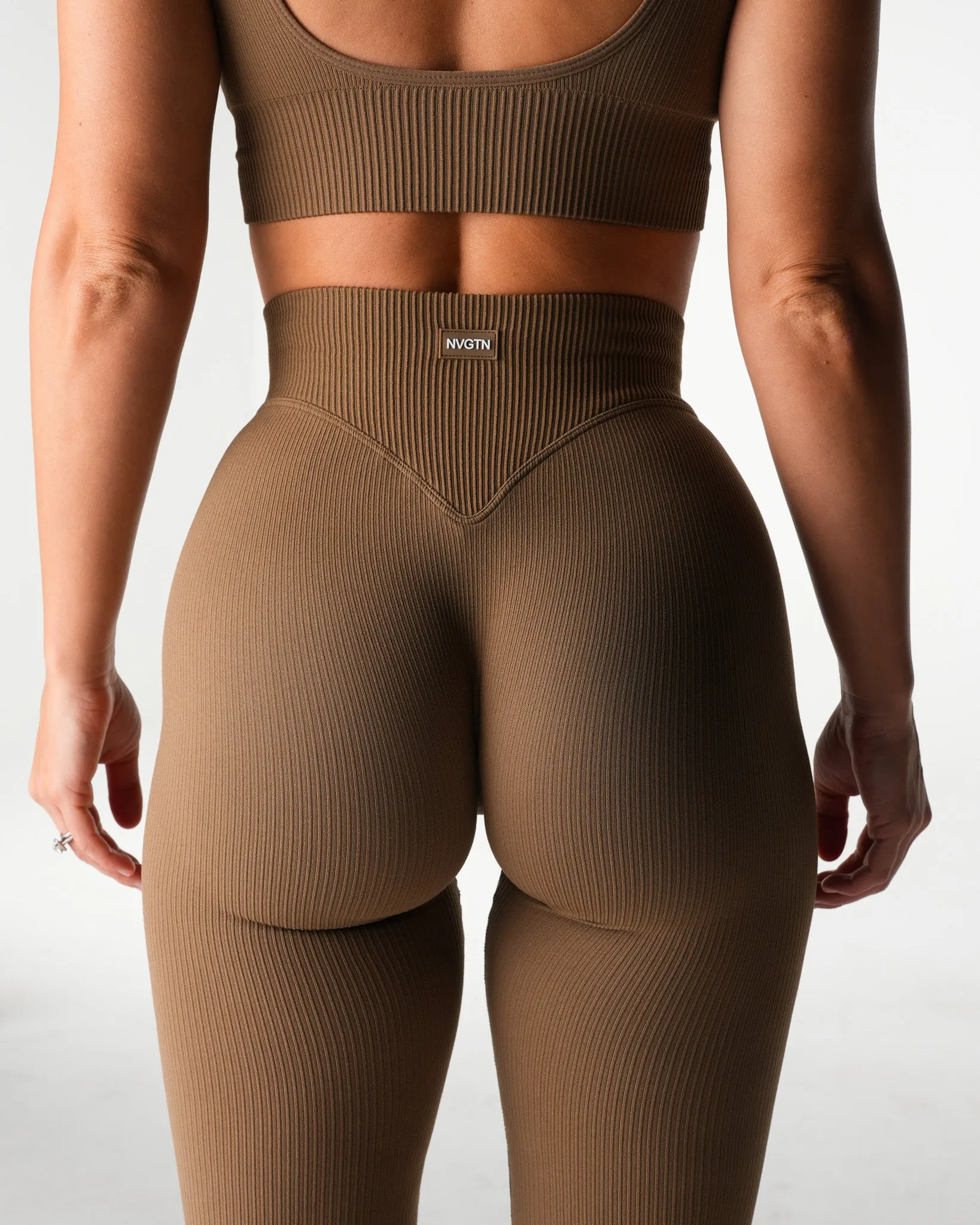 Dune Harmony Ribbed Seamless Flare Leggings sold by NVGTN product image thumbnail 2