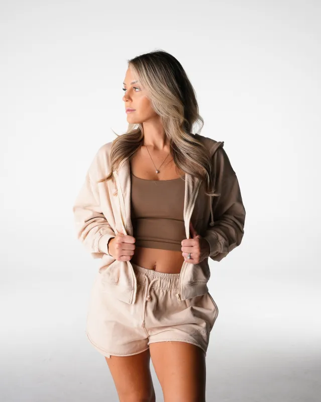 Chai Washed Lounge Zip Up made by NVGTN