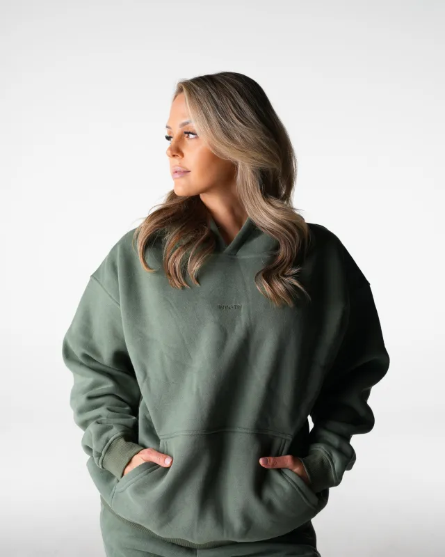Frosted Olive Everyday Hoodie made by NVGTN