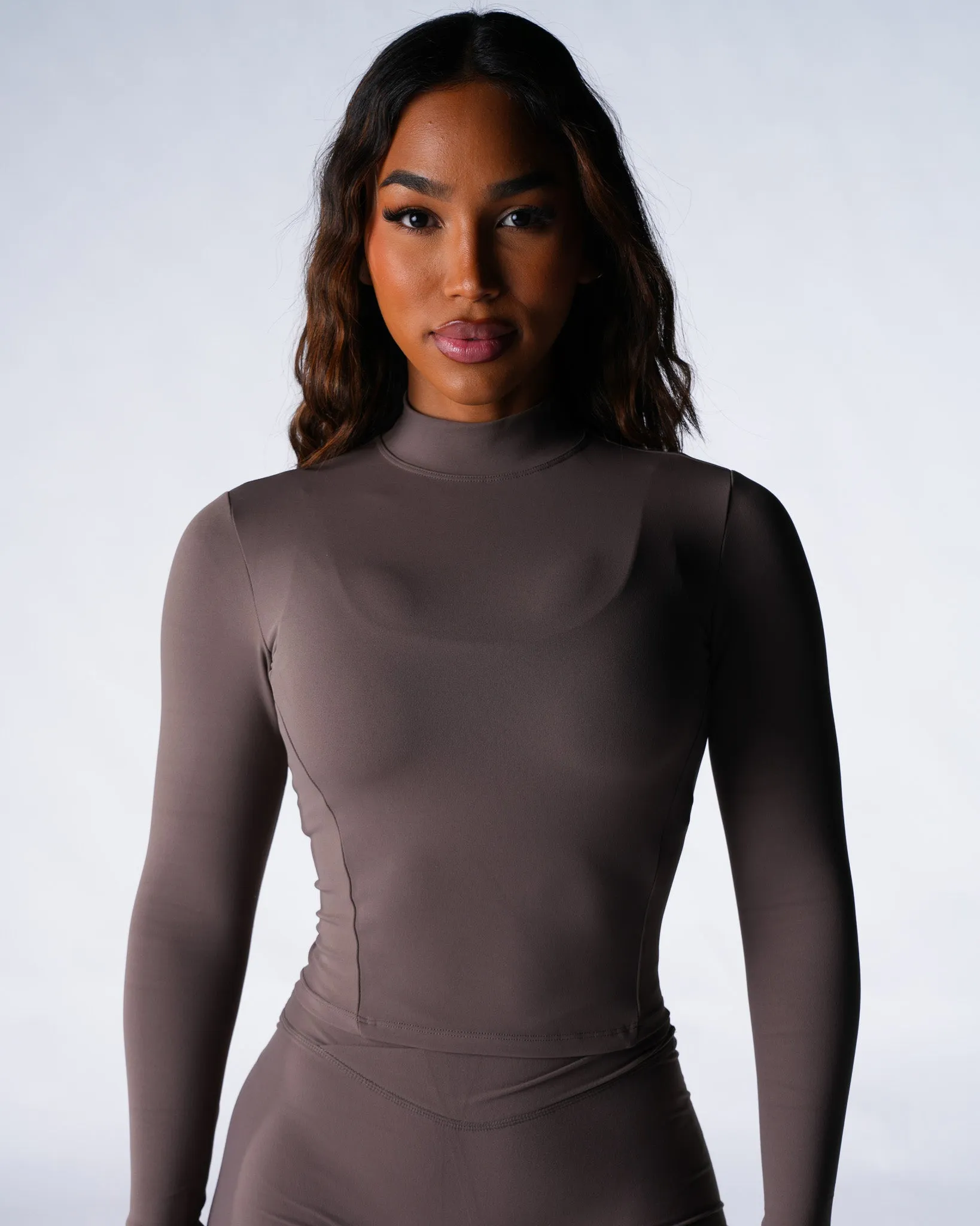 Dark Roast Solace Mock Neck Long Sleeve sold by NVGTN product image thumbnail 2