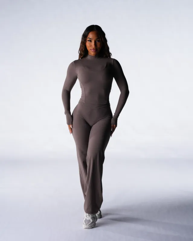 Dark Roast Solace Mock Neck Long Sleeve made by NVGTN