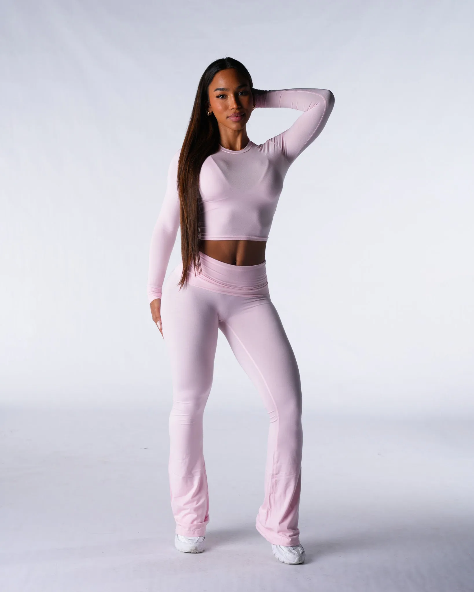 Sugar Spritz Daydream Foldover Flare Pants sold by NVGTN
