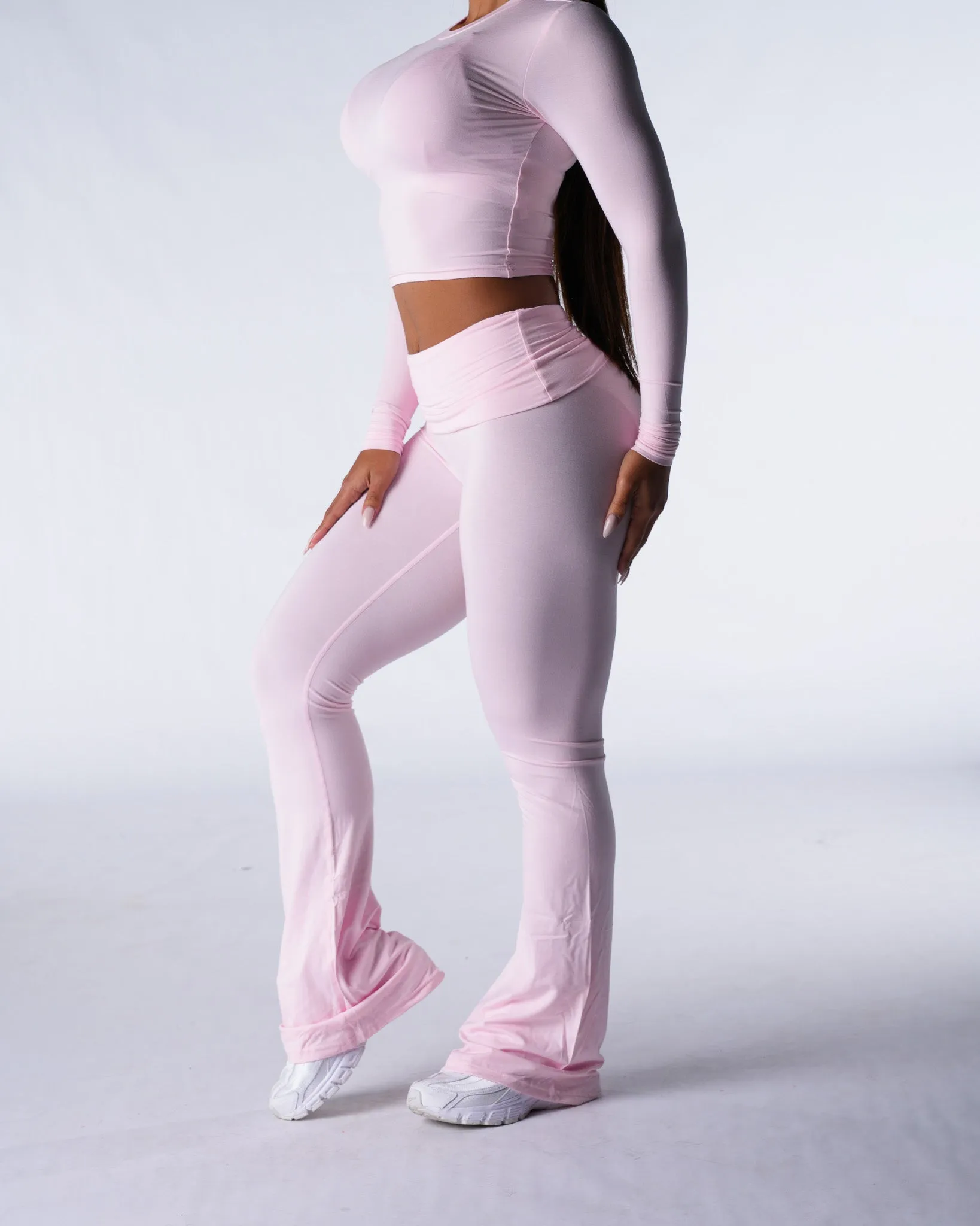 Sugar Spritz Daydream Foldover Flare Pants sold by NVGTN product image thumbnail 3