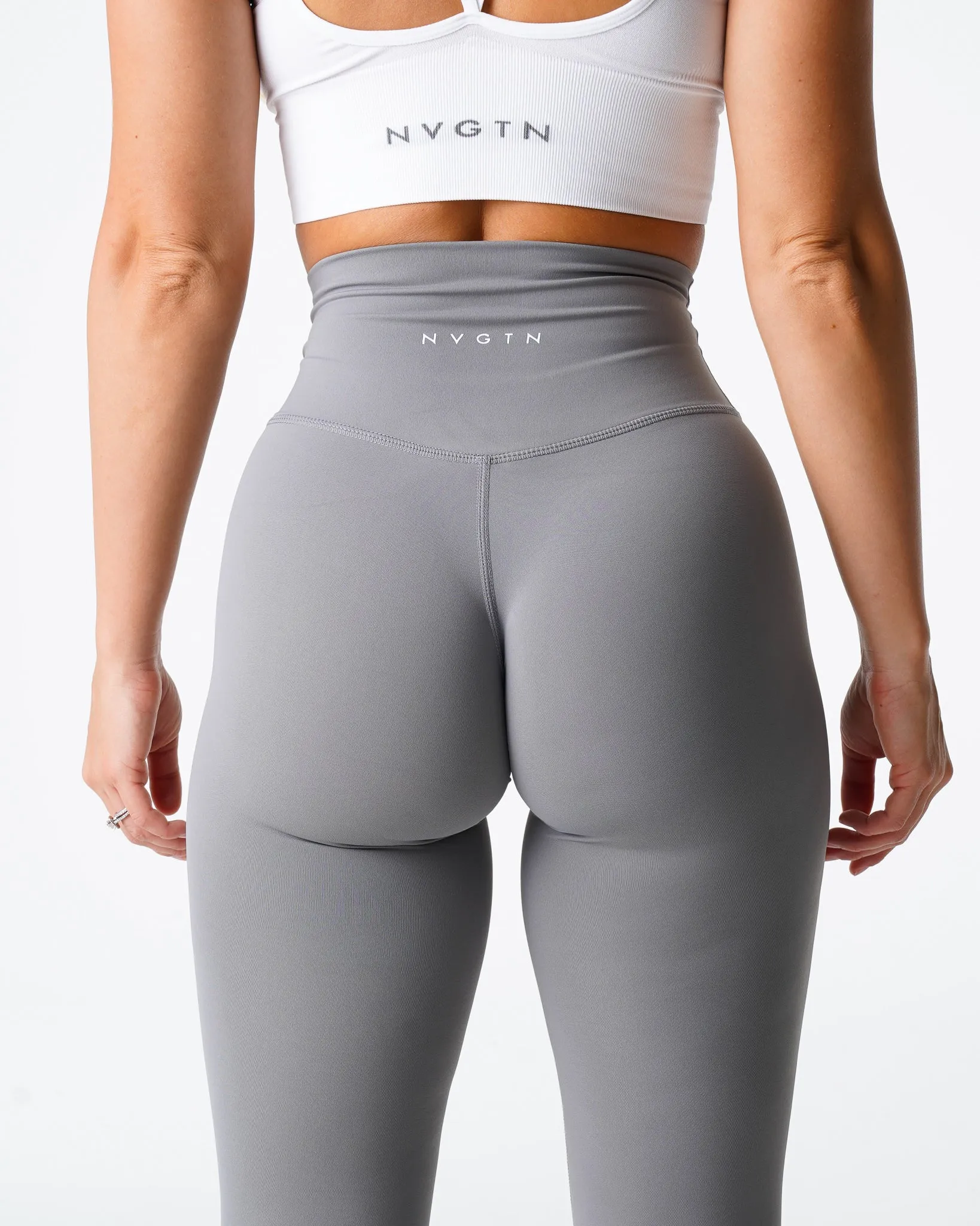 Grey Signature 2.0 Leggings sold by NVGTN product image thumbnail 2
