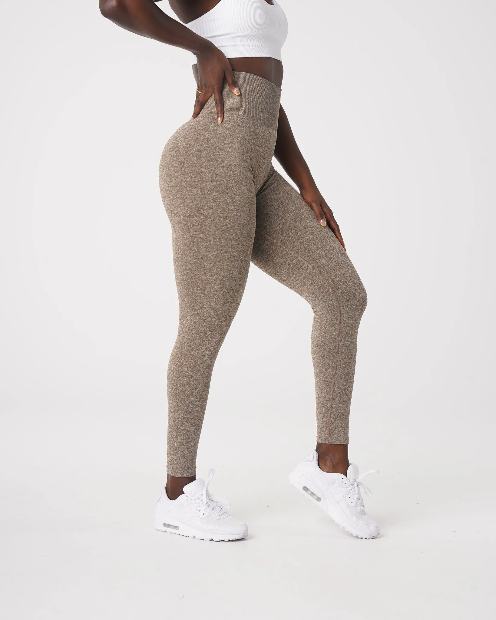 Mocha Scrunch Seamless Leggings sold by NVGTN product image thumbnail 4