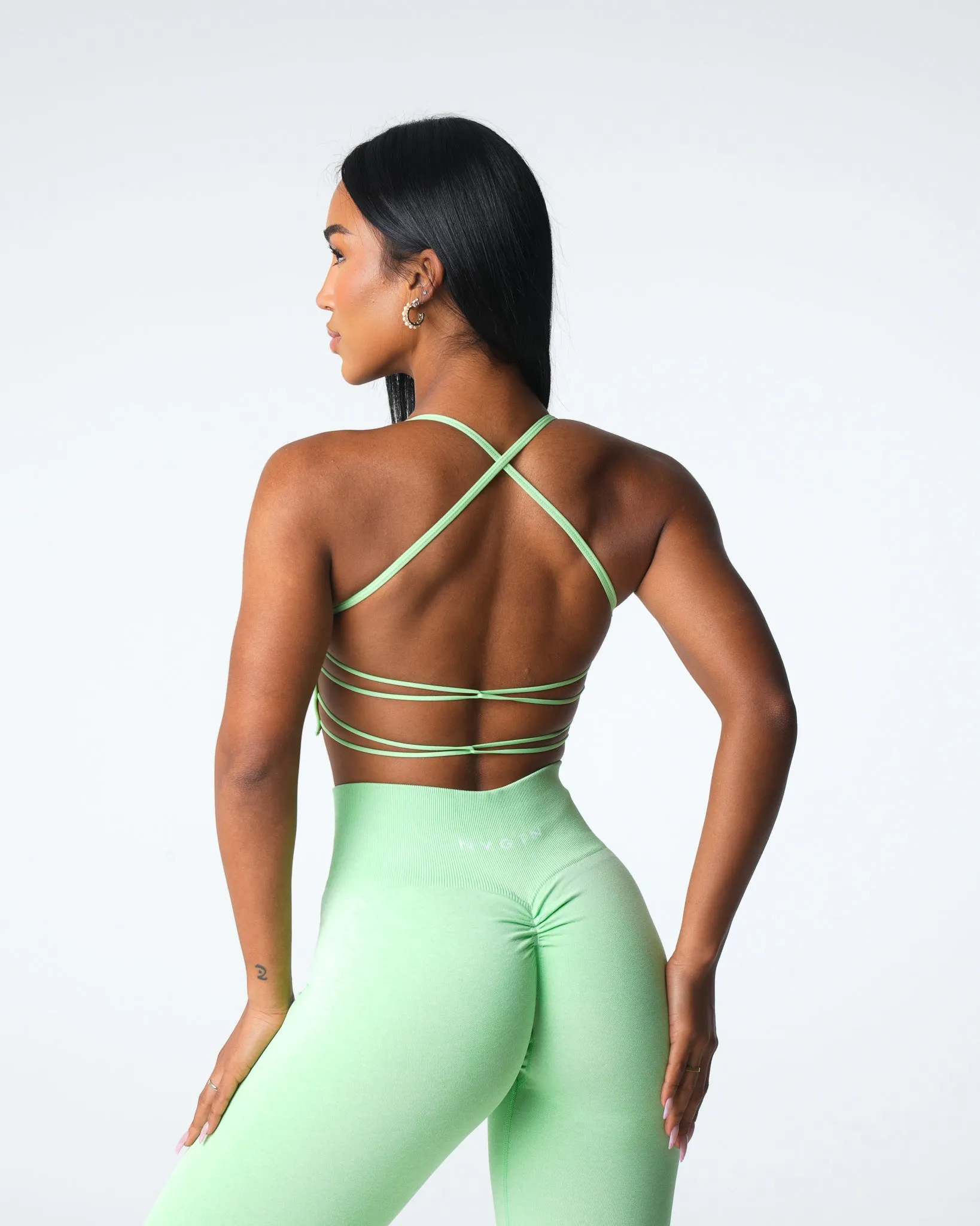 Pistachio Invincible Seamless Bra sold by NVGTN product image thumbnail 4