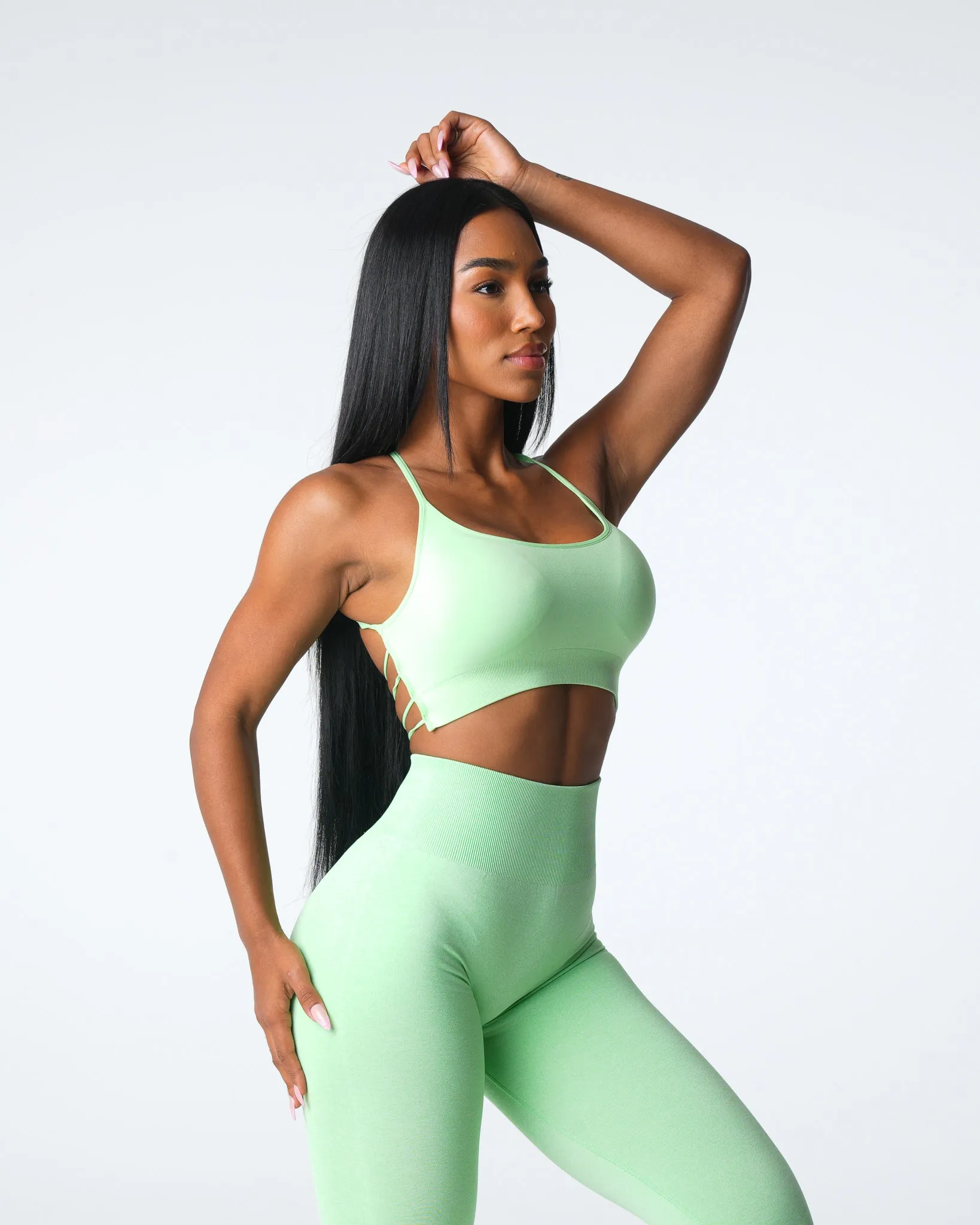 Pistachio Invincible Seamless Bra sold by NVGTN product image thumbnail 3