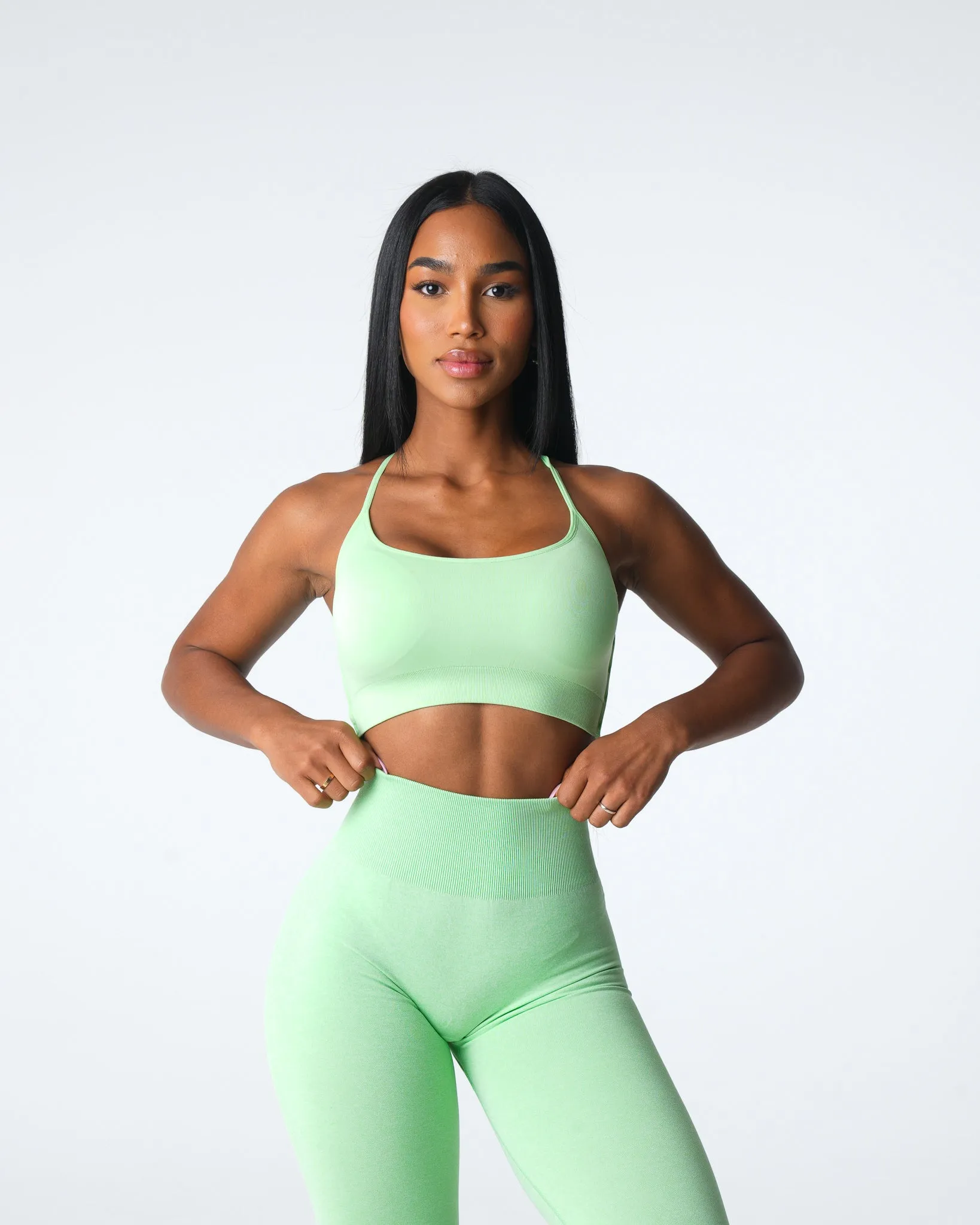 Pistachio Invincible Seamless Bra sold by NVGTN product image thumbnail 2