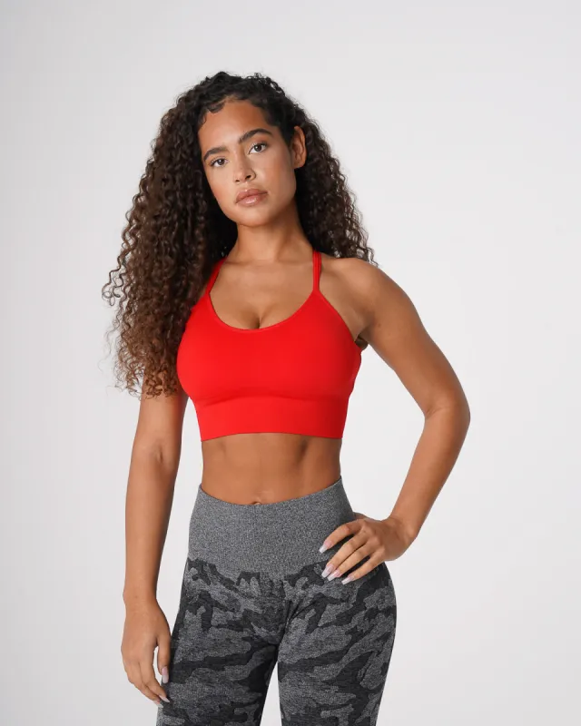 Scarlet Flourish Seamless Bra sold by NVGTN