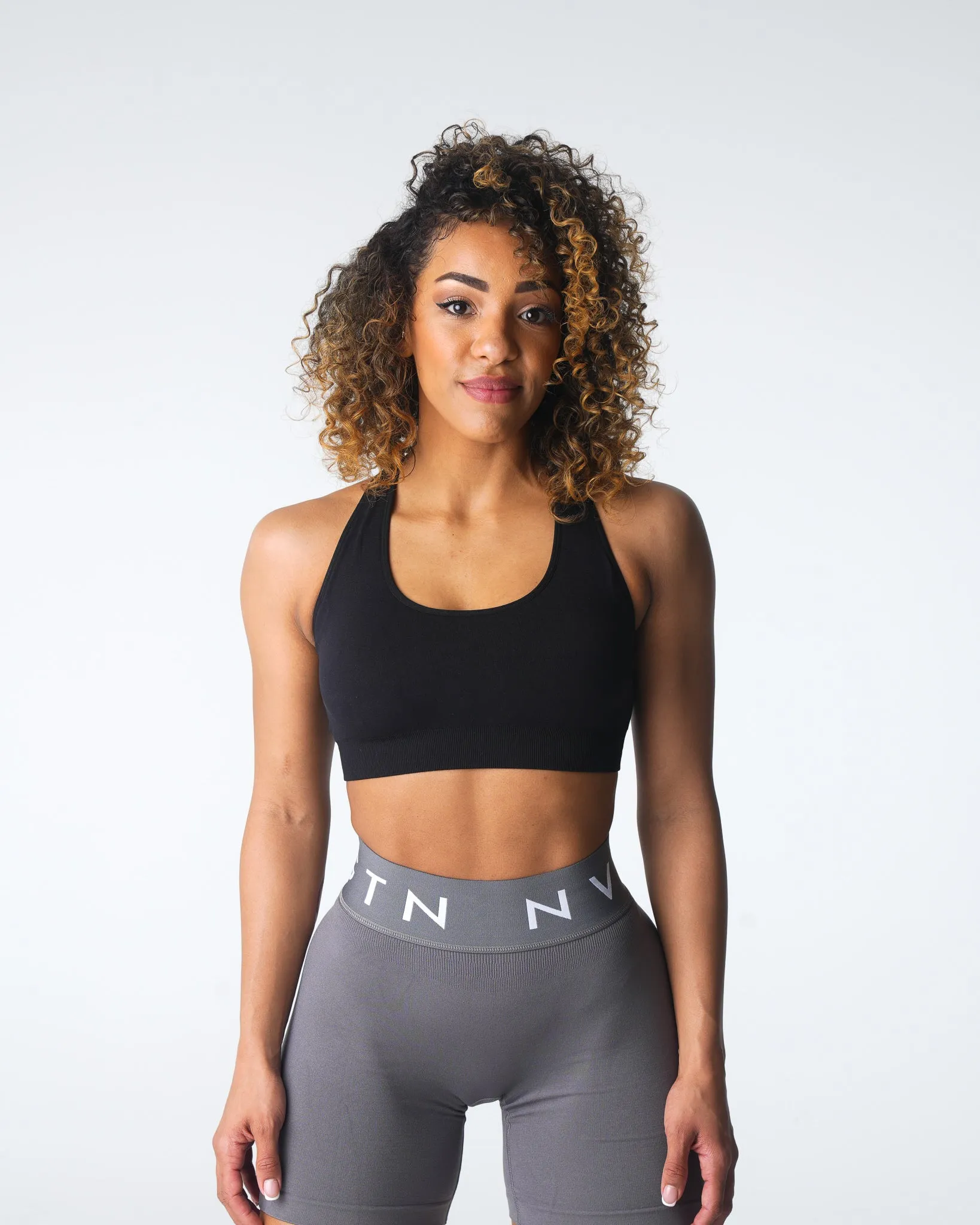 Black Inspire Seamless Bra sold by NVGTN product image thumbnail 3