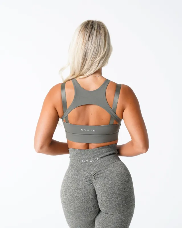 Khaki Green Apex Bra sold by NVGTN