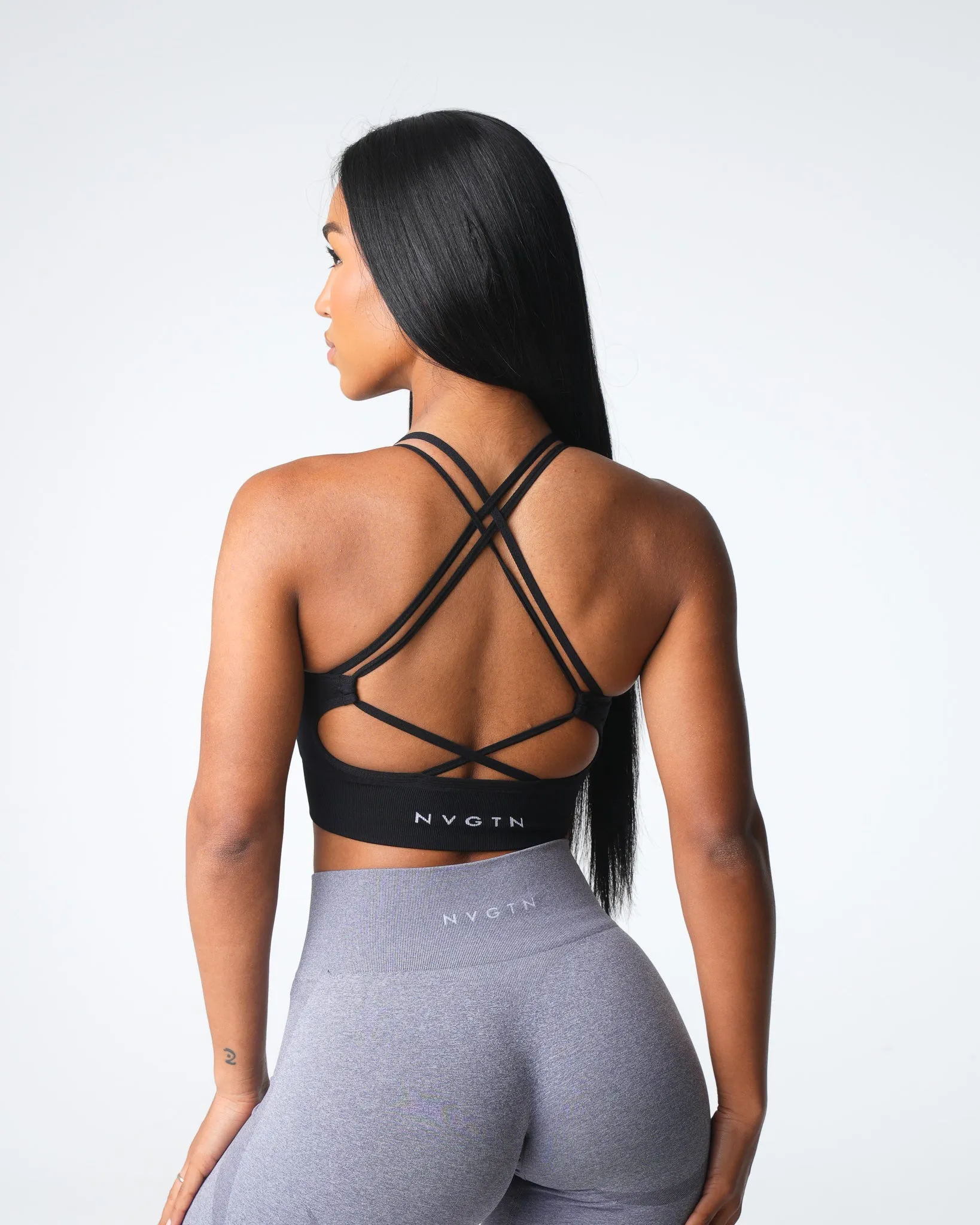 Black Virtue Seamless Bra sold by NVGTN product image thumbnail 4