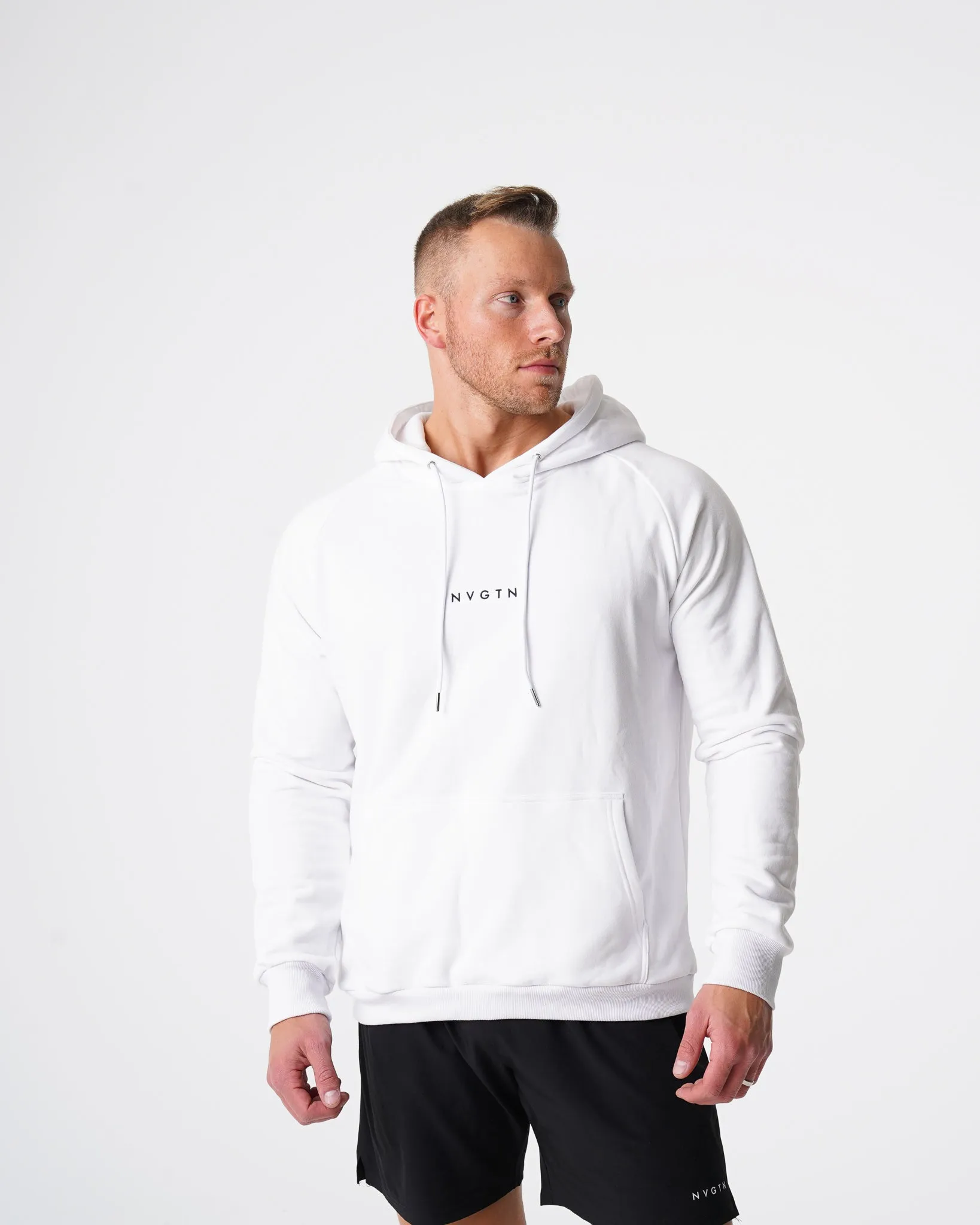 White Lounge Hoodie sold by NVGTN product image thumbnail 2