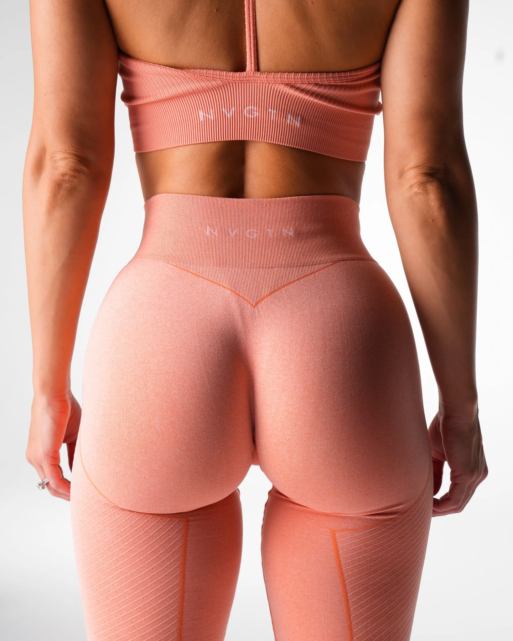Peach Figure Seamless Leggings sold by NVGTN product image thumbnail 2