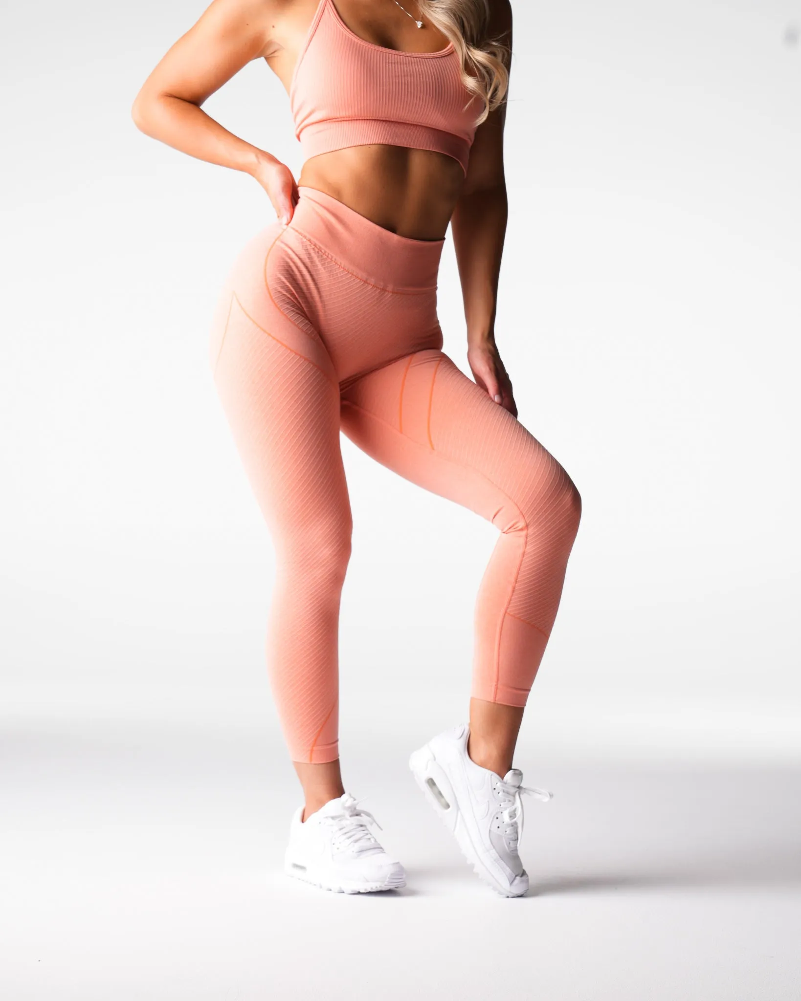 Peach Figure Seamless Leggings sold by NVGTN product image thumbnail 4