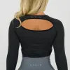 Midnight Glimpse Long-Sleeve Crop sold by NVGTN