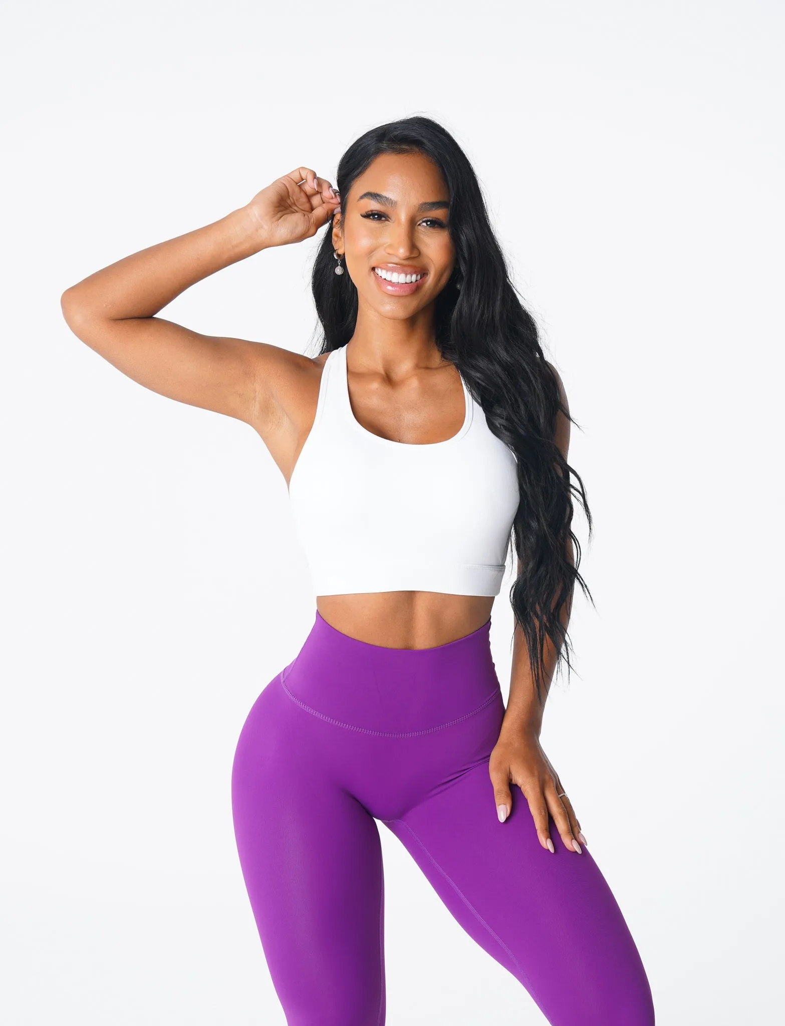 White Trio Bra sold by NVGTN