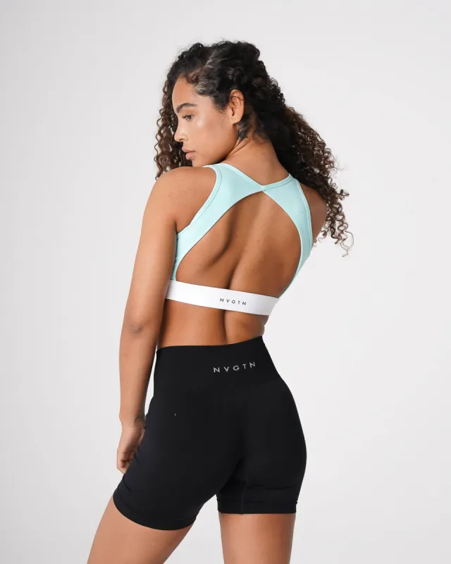 Sea Foam Green Agility Bra sold by NVGTN
