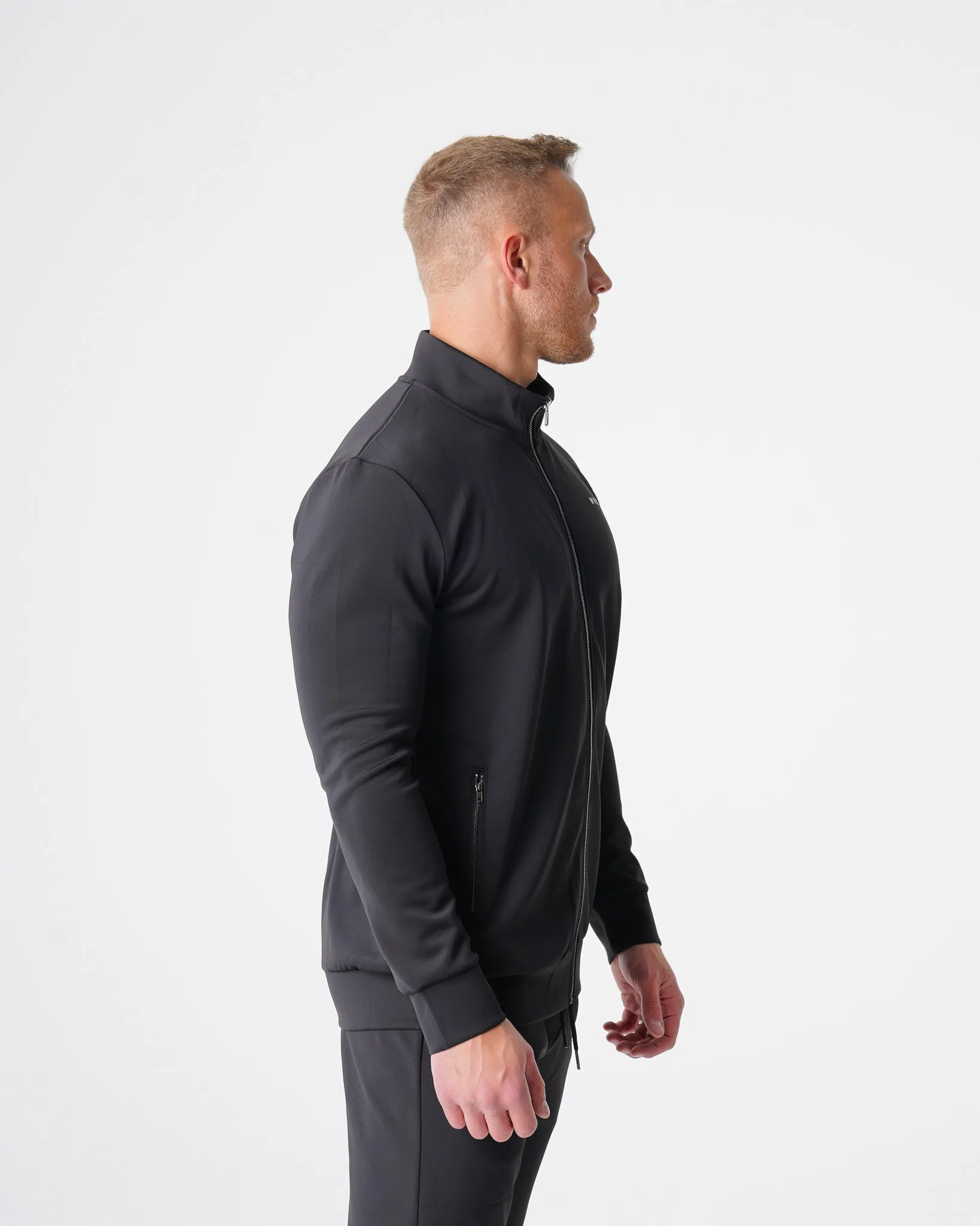 Black Track Jacket sold by NVGTN product image thumbnail 3