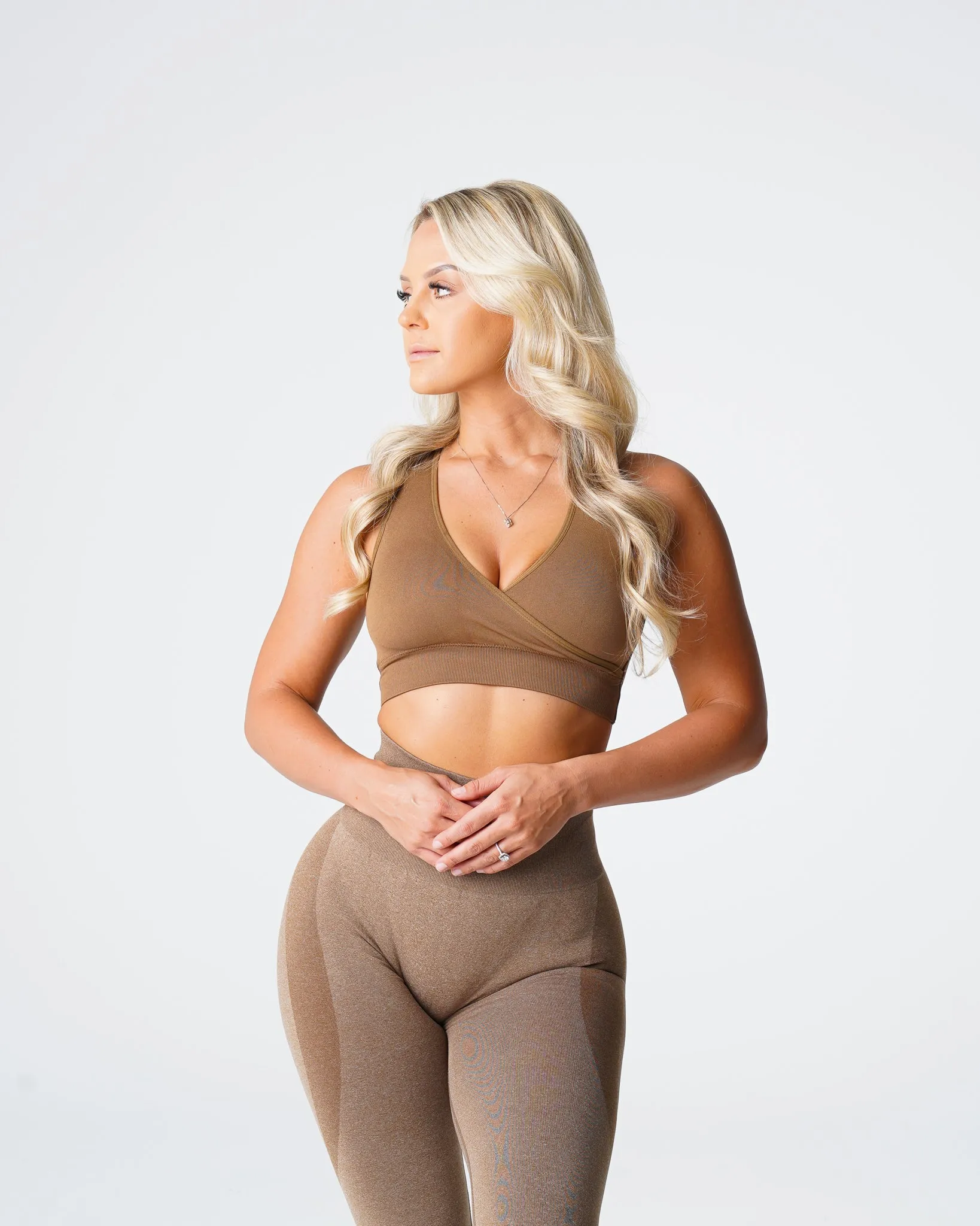 Mocha Pursuit Seamless Bra sold by NVGTN product image thumbnail 2