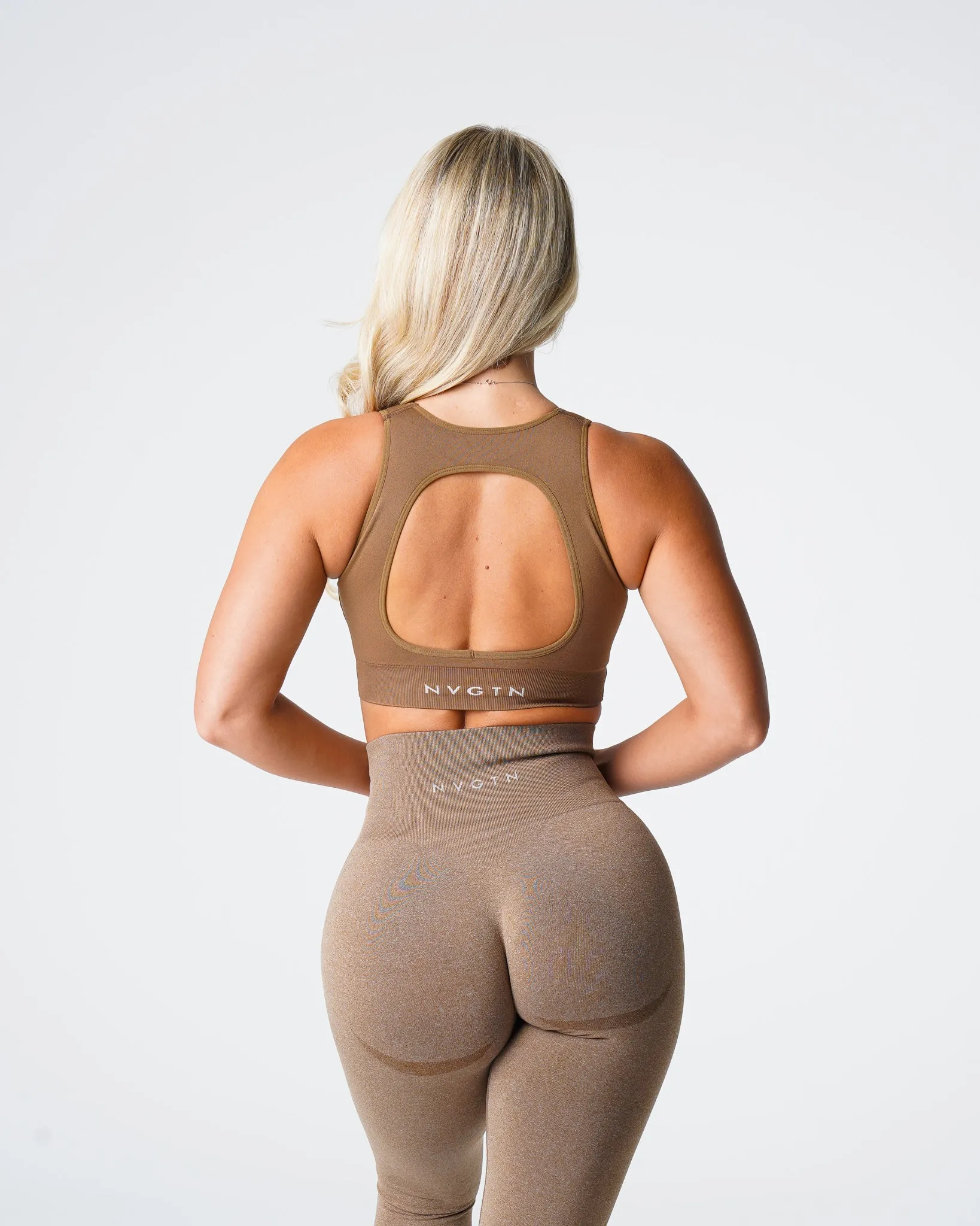 Mocha Pursuit Seamless Bra sold by NVGTN