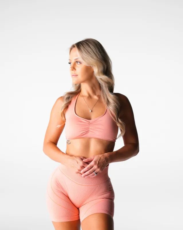 Peach Comeback Seamless Halter Bra sold by NVGTN