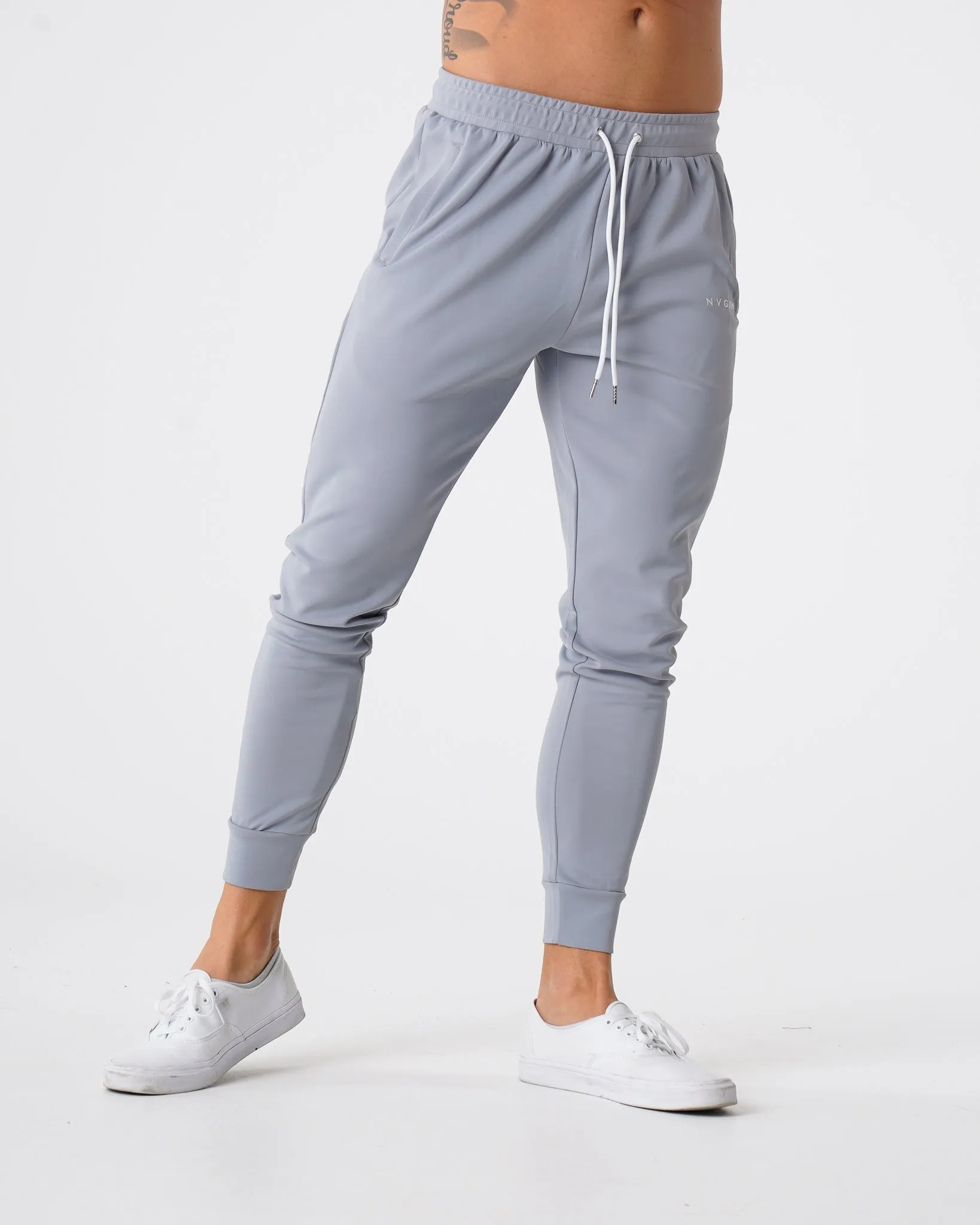 Grey Track Joggers sold by NVGTN product image thumbnail 2