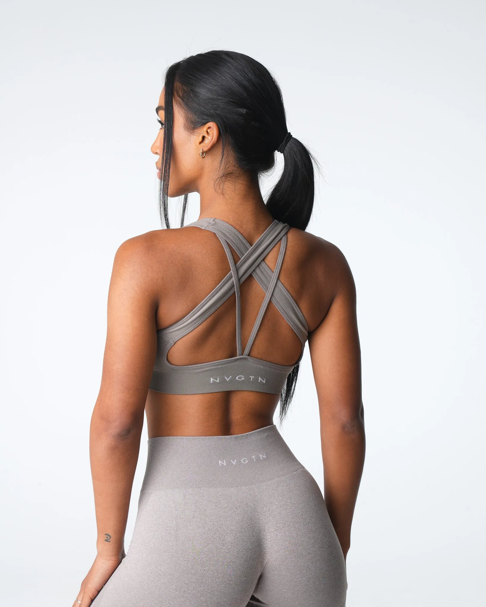 Taupe Inspire Seamless Bra sold by NVGTN