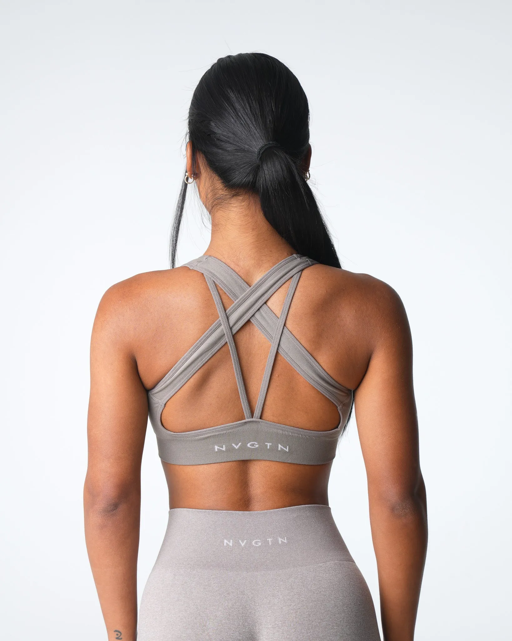 Taupe Inspire Seamless Bra sold by NVGTN product image thumbnail 4