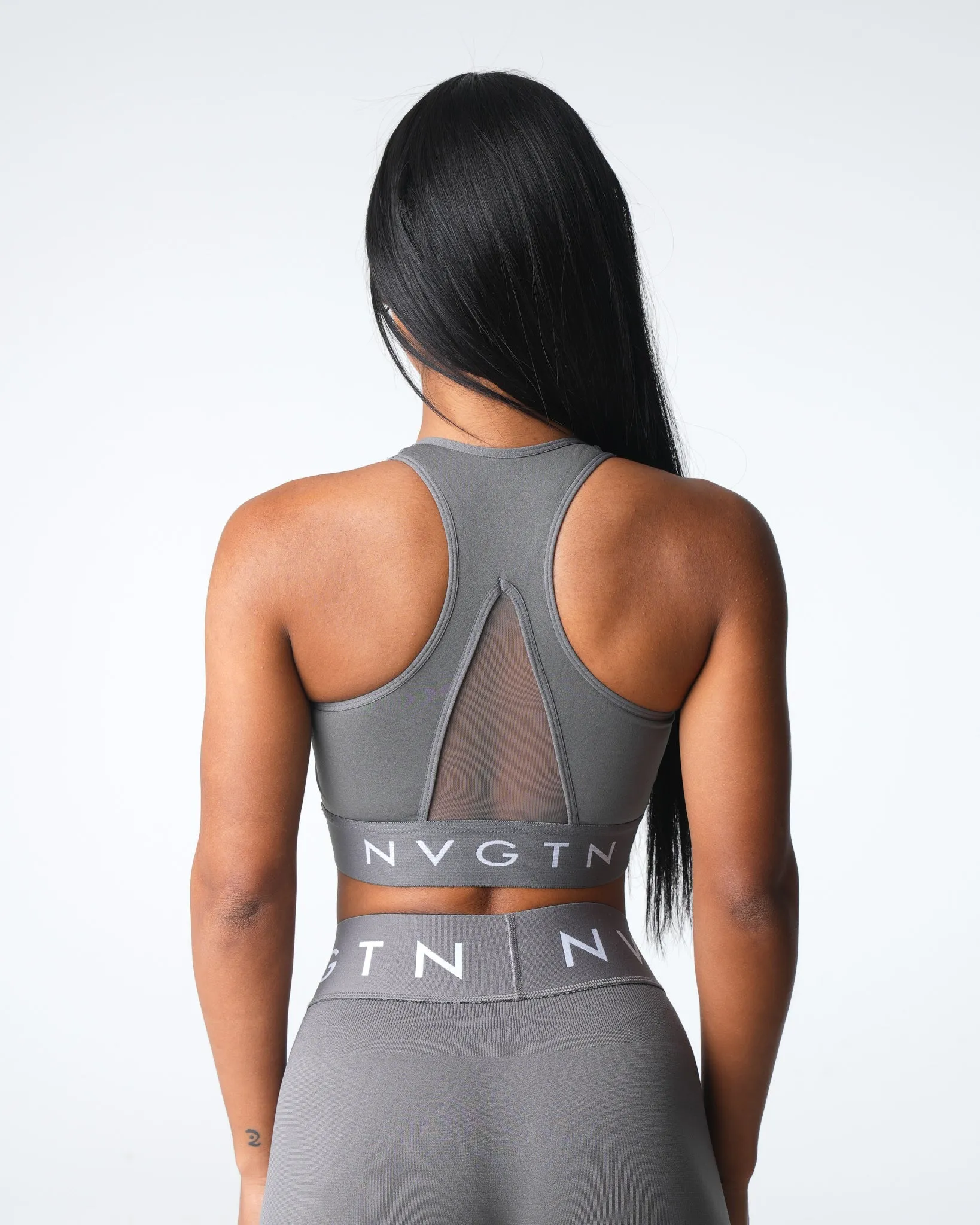 Charcoal Legacy Sport Seamless Bra sold by NVGTN product image thumbnail 4