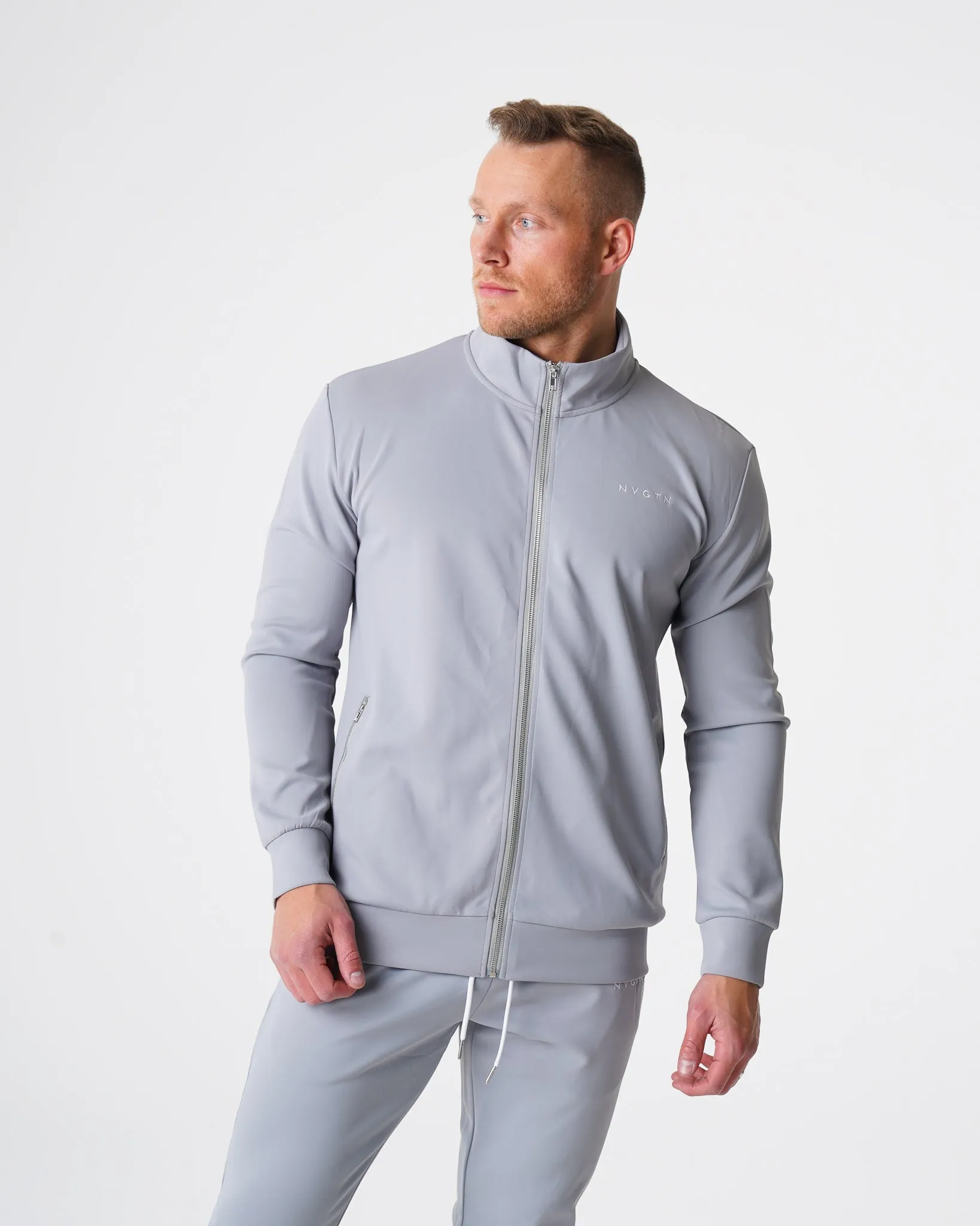 Grey Track Jacket sold by NVGTN product image thumbnail 2