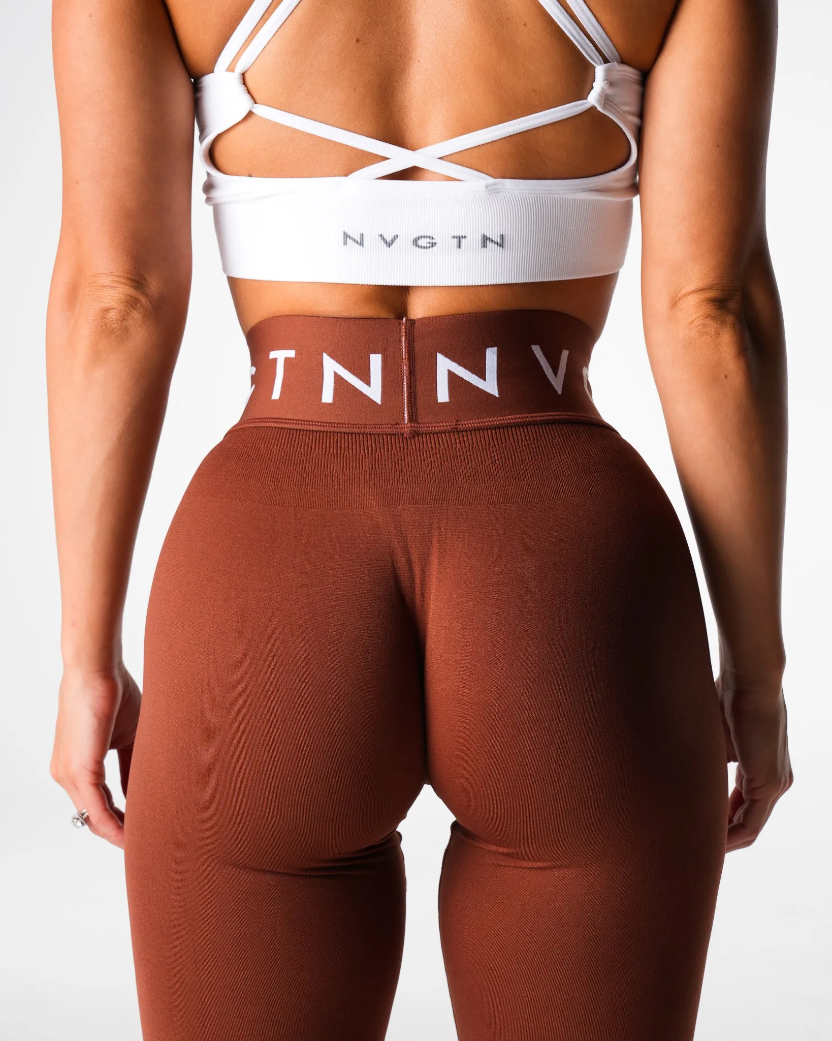 Chocolate Sport Seamless Leggings sold by NVGTN product image thumbnail 2