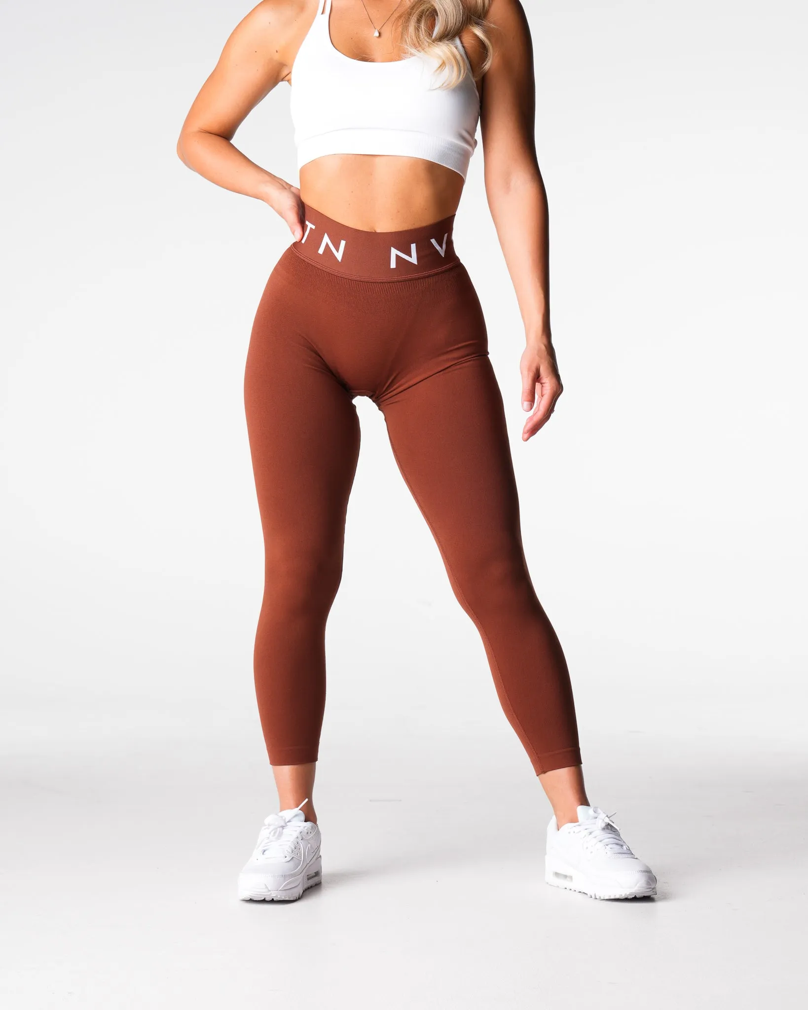 Chocolate Sport Seamless Leggings sold by NVGTN product image thumbnail 4