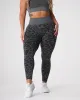 Black Speckled Leopard Seamless Leggings sold by NVGTN