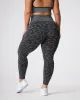Black Speckled Leopard Seamless Leggings sold by NVGTN