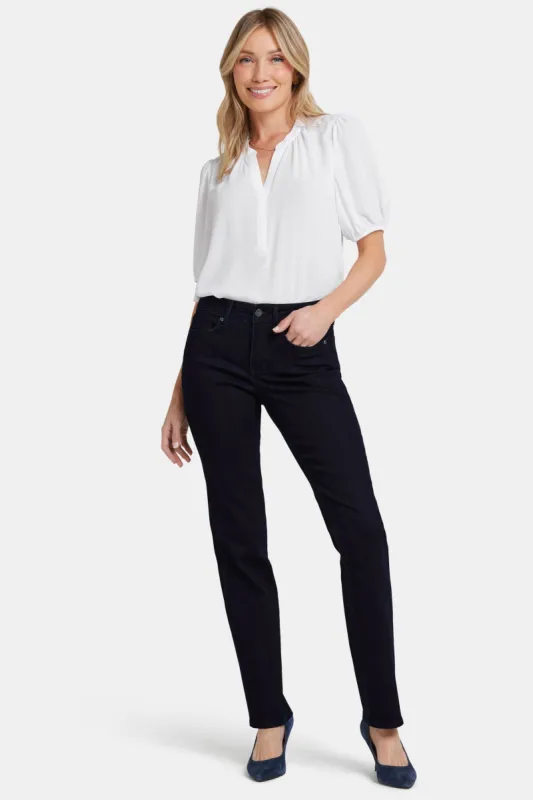 Marilyn Straight Jeans - Dark Enzyme sold by NYDJ